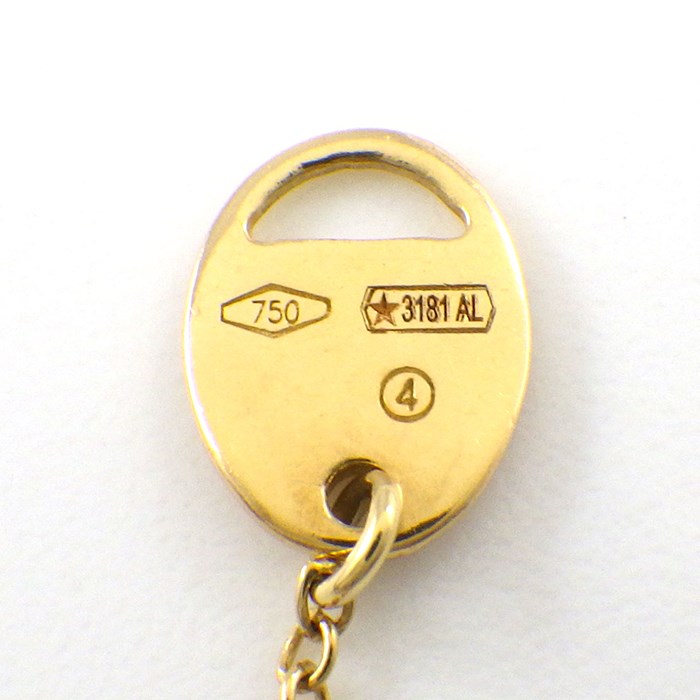 ダミアーニ DAMIANI ネックレス ベルエポック XXS 20083571 ダブル クロス パヴェ ダイヤモンド K18YG 【中古】