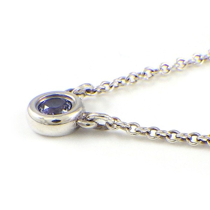 ティファニー Tiffany & Co. ネックレス バイザヤード タンザナイト SV925 【中古】