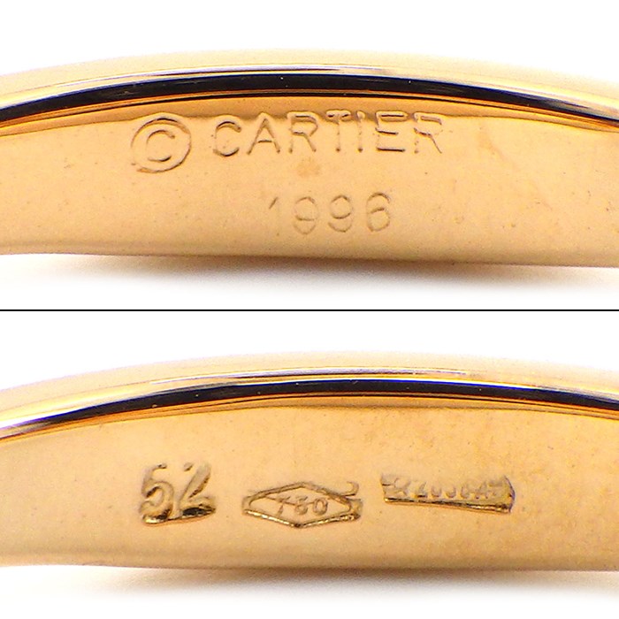 【カルティエ Cartier】リング ラブミー 3連 3ロウ スリーカラー ダイヤモンド K18PG K18WG K18YG 12号 / #52 【箱・保付き】 