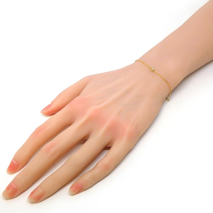 カルティエ Cartier ブレスレット ダムール ミニモデル XS ディアマン レジェ B6045617 1ポイント ダイヤモンド 0.04ct K18YG 【中古】