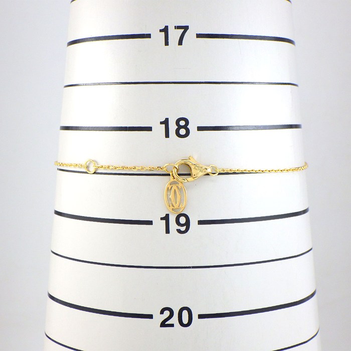 カルティエ Cartier ブレスレット ダムール ミニモデル XS ディアマン レジェ B6045617 1ポイント ダイヤモンド 0.04ct K18YG 【中古】