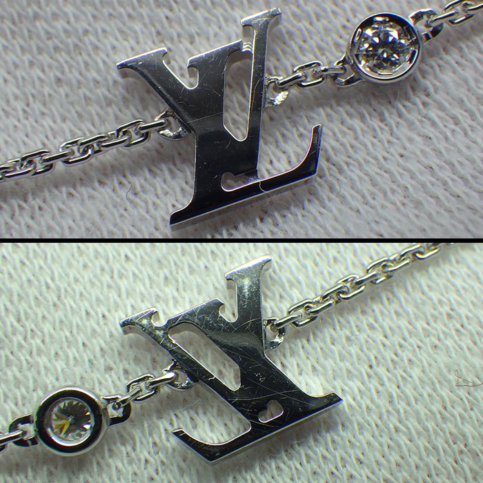ルイ・ヴィトン LOUIS VUITTON ネックレス パンダンティフ イディール ブロッサム LV Q93653 モノグラム 1ポイント ダイヤモンド 0.03ct K18WG 【中古】