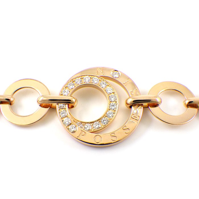 ピアジェ　ダイヤ　サークル　750　K18　PG　ポセション　ブレス ピアジェ ダイヤ サークル 750 K18 PG ポセション ブレス - メルカリ