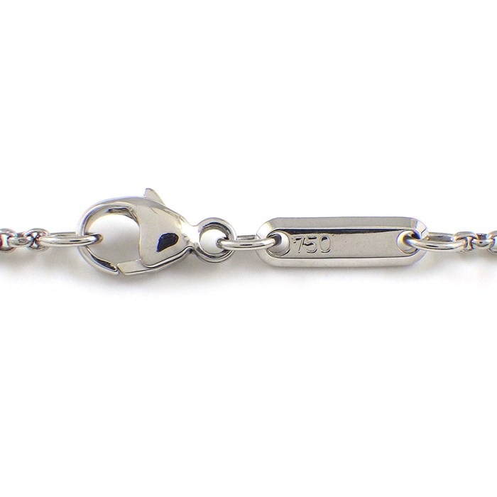 ショパール Chopard ネックレス ハッピーダイヤ ムービング 3ポイント ダイヤモンド K18WG 【中古】