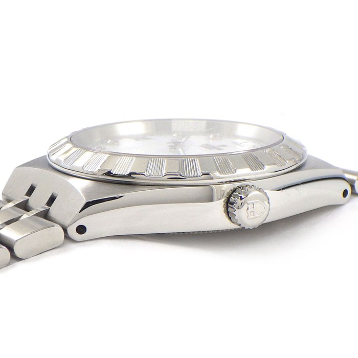 チューダー(チュードル) TUDOR 腕時計 ロイヤル 34mm M28400-0005 デイト カレンダー 8ポイント ダイヤモンド インデックス ホワイトシェル 文字盤 白 SS 自動巻き 【箱・保付き】 【中古】
