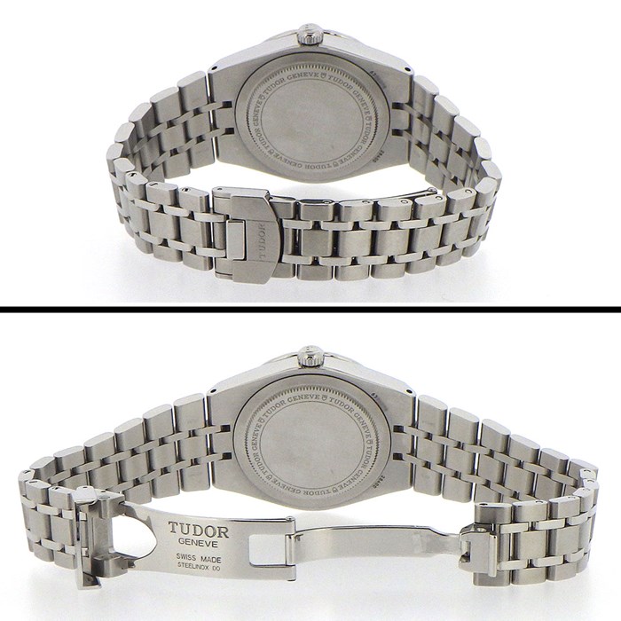 チューダー(チュードル) TUDOR 腕時計 ロイヤル 34mm M28400-0005 デイト カレンダー 8ポイント ダイヤモンド インデックス ホワイトシェル 文字盤 白 SS 自動巻き 【箱・保付き】 【中古】