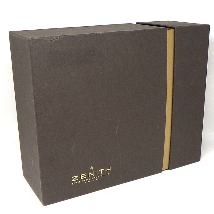 ゼニス ZENITH 腕時計 エル プリメロ クロノマスター XXT オープン 03.1260.4021/21.C505 クロノグラフ スモールセコンド 裏スケ パワーリザーブ表示 ブラック/スケルトン文字盤 SS クロコダイルレザー 自動巻き 【箱・保付き】 【中古】