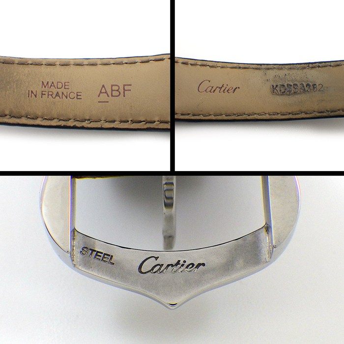 カルティエ Cartier 腕時計 タンク マスト SM WSTA0042 レクタンギュラー シルバー文字盤 ローマンインデックス 牛革ベルト SS クオーツアナログ 【中古】