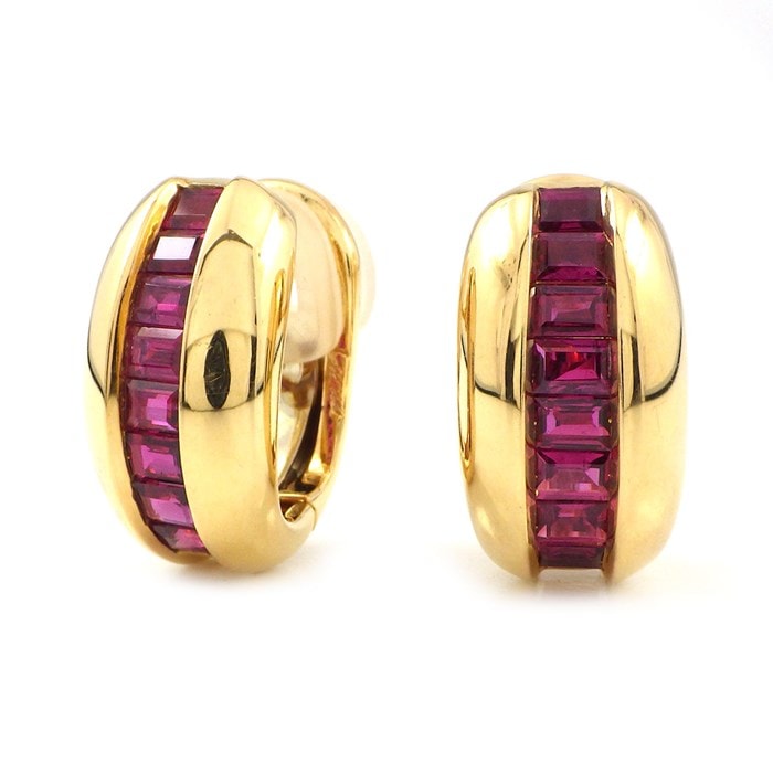 レ*ン様 k18 ルビーピアス　ヴィンテージ カルティエ Cartier】ピアス オーディン ヴィンテージ レア