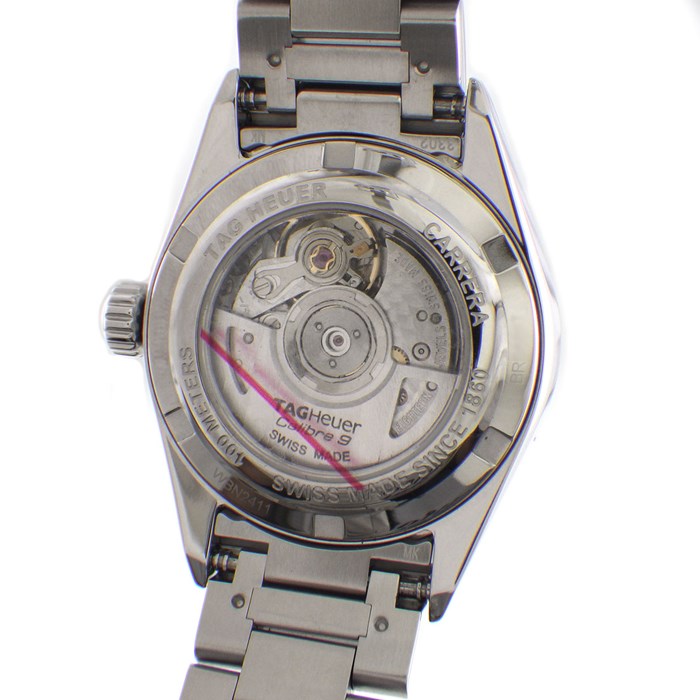 タグ・ホイヤー TAG Heuer 腕時計 カレラ キャリバー9 WBN2411.BA0621 カレンダー 裏スケ ブルー 文字盤 SS 自動巻き 【箱・保付き】 【中古】