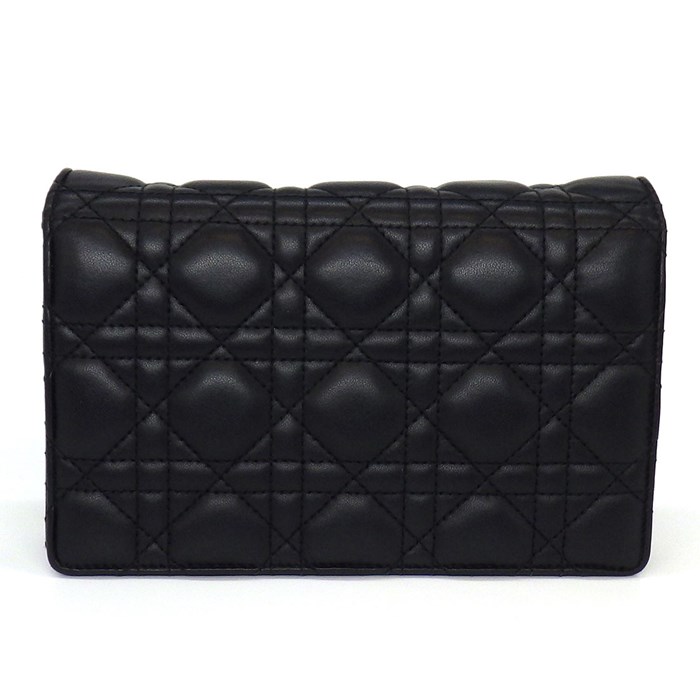 ディオール Dior ハンドバッグ ショルダーバッグ マイ ディオール S0937ONMJ_M900 ブラック カナージュ ラムスキン (羊革) 【中古】