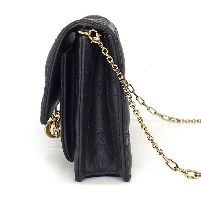 ディオール Dior ハンドバッグ ショルダーバッグ マイ ディオール S0937ONMJ_M900 ブラック カナージュ ラムスキン (羊革) 【中古】