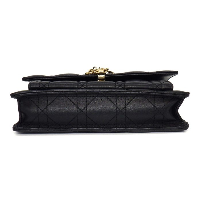 ディオール Dior ハンドバッグ ショルダーバッグ マイ ディオール S0937ONMJ_M900 ブラック カナージュ ラムスキン (羊革) 【中古】