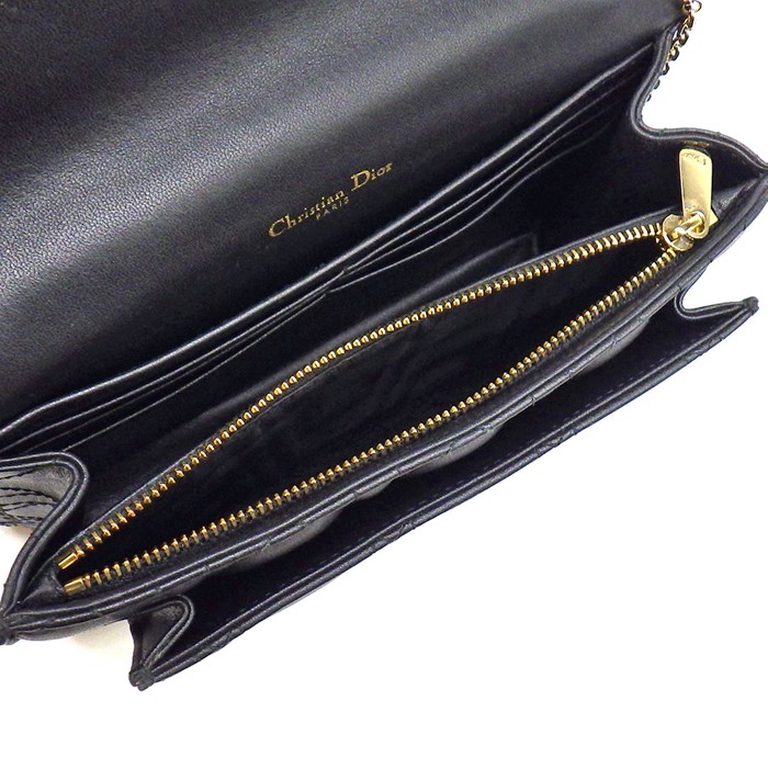 ディオール Dior ハンドバッグ ショルダーバッグ マイ ディオール S0937ONMJ_M900 ブラック カナージュ ラムスキン (羊革) 【中古】