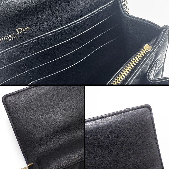 ディオール Dior ハンドバッグ ショルダーバッグ マイ ディオール S0937ONMJ_M900 ブラック カナージュ ラムスキン (羊革) 【中古】