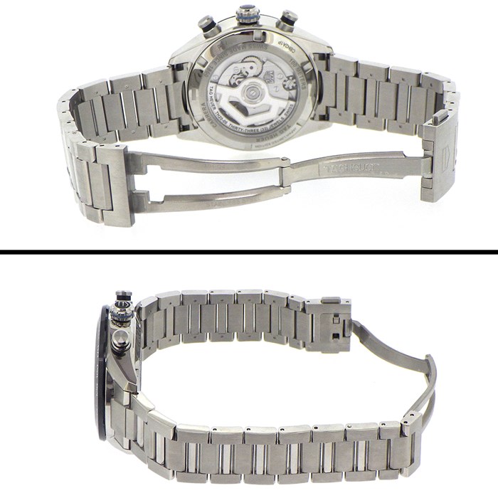 タグ・ホイヤー TAG Heuer 腕時計 カレラ クロノグラフ CBN2A1P/BA0643 スリークコラボ 100本限定モデル カレンダー クロノグラフ タキメーター スモールセコンド ホワイト 文字盤 SS 自動巻き 【箱・保付き】 【中古】