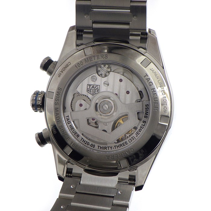 タグ・ホイヤー TAG Heuer 腕時計 カレラ クロノグラフ CBN2A1P/BA0643 スリークコラボ 100本限定モデル カレンダー クロノグラフ タキメーター スモールセコンド ホワイト 文字盤 SS 自動巻き 【箱・保付き】 【中古】