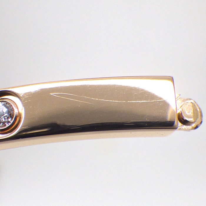 カルティエ Cartier ブレスレット ラブ ブレス SM B6047615 ハーフ 6ポイント ダイヤモンド 計0.15ct K18PG / #15 【箱・保付き】 【中古】