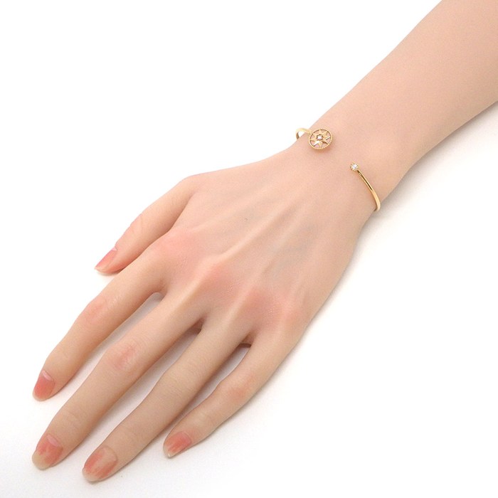 クリスチャンディオール Christian Dior バングル ローズデヴァン JRDV95199_0000 ピンク オパール ダイヤモンド 計0.08ct K18PG 【箱・保付き】 【中古】