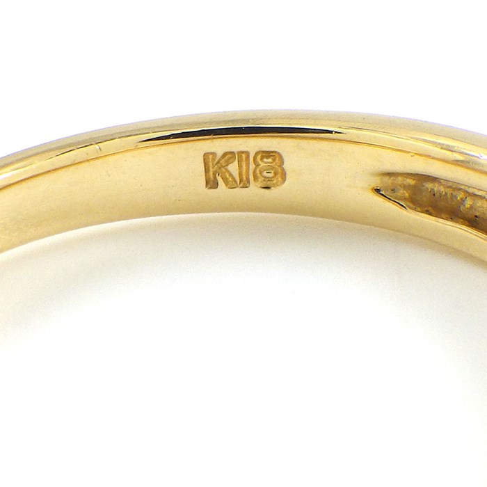 ヴァンドーム VENDOME リング クロスモチーフ スウィング ドロップ 6ポイント ダイヤモンド K18YG 9号 【中古】