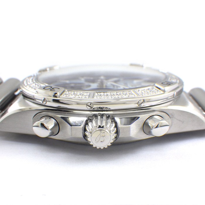 ブライトリング Breitling 腕時計 クロノマット B01 42 ジャパンエディション AB0134A21C1A1 50本限定 デイト クロノグラフ スモールセコンド ダイヤベゼル アイスブルー文字盤 SS 自動巻き 【箱・保付き】 【中古】