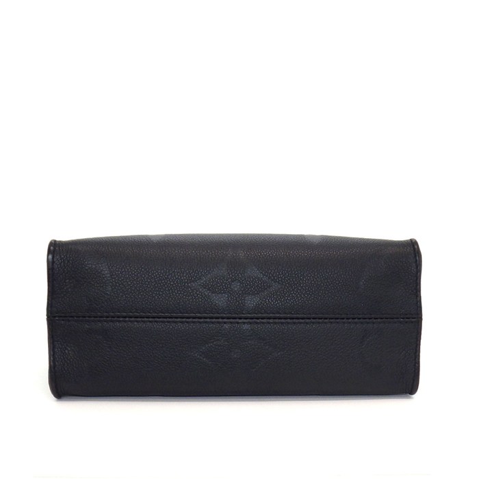 ルイ・ヴィトン LOUIS VUITTON トートバッグ オンザゴー PM M45653 ブラック モノグラムアンプラントレザー ゴールド金具 【中古】