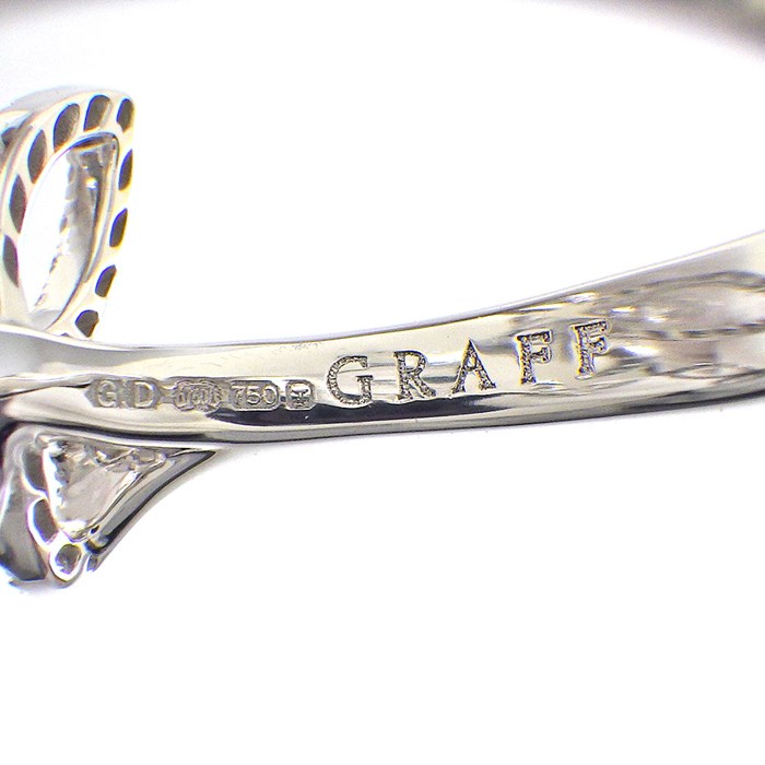 グラフ Graff GRAFF リング トリプル バタフライ シルエット RGR790 ダイヤモンド 0.45ct K18WG 9号 【中古】