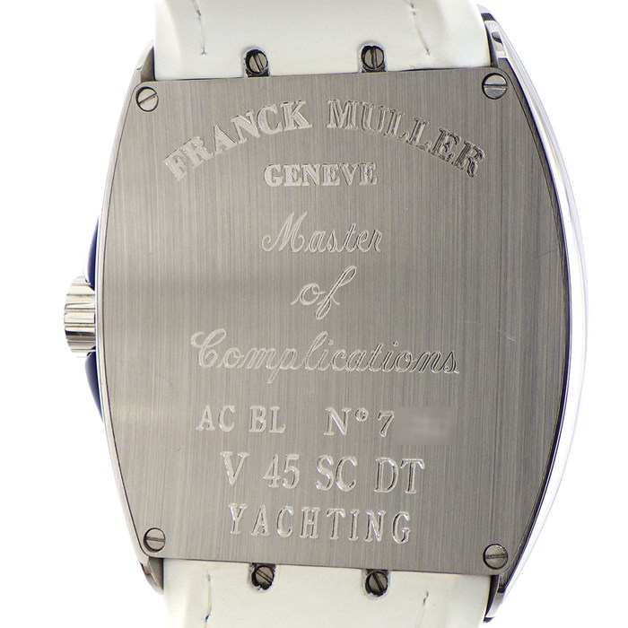 フィランクミュラー　ヴァンガード　V45用　ホワイト クロコダイルレザーベルト フィランクミュラー ヴァンガード V45用 ホワイト クロコダイル