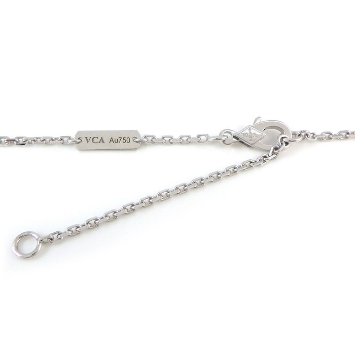 ヴァンクリーフ＆アーペル Van Cleef & Arpels ネックレス パピヨン VCARO3M400 バタフライ パヴェ 36ポイント ダイヤモンド 計0.88ct K18WG 【箱・保付き】 【中古】