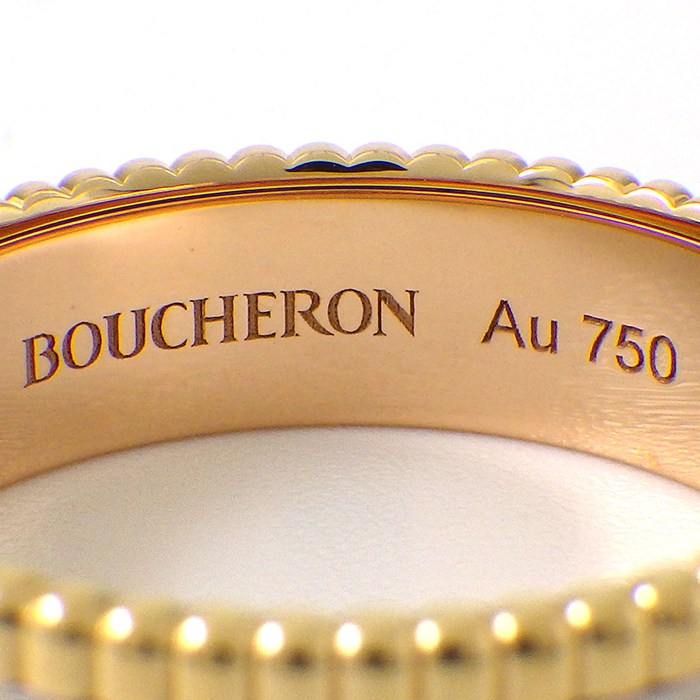 ブシュロン BOUCHERON リング キャトル クラシック スモール JRG00290 K18PG K18WG K18YG ブラウン PVD 23号 / #64 【箱・保付き】 【中古】