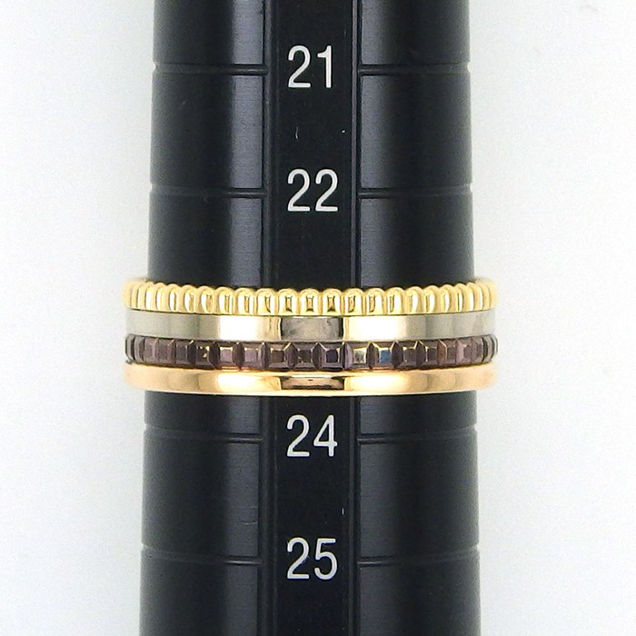 ブシュロン BOUCHERON リング キャトル クラシック スモール JRG00290 K18PG K18WG K18YG ブラウン PVD 23号 / #64 【箱・保付き】 【中古】