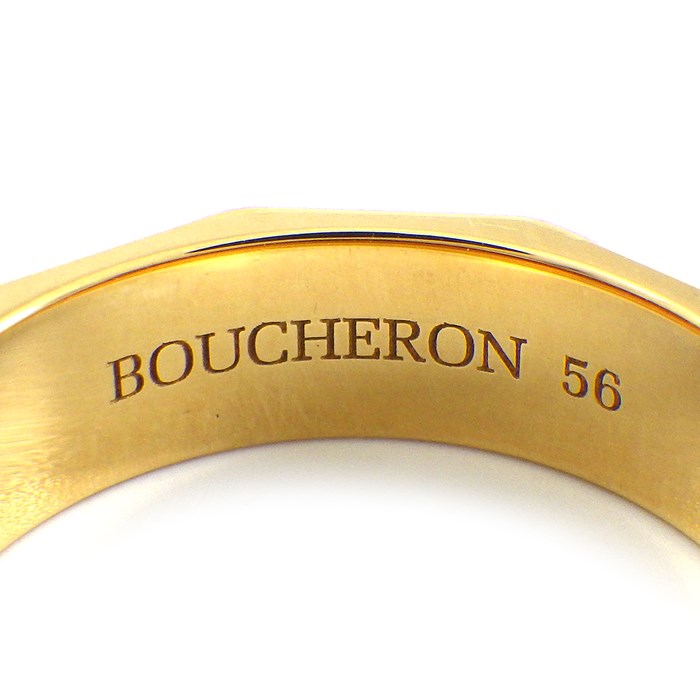 ブシュロン BOUCHERON リング ファセット ラージ K18YG 16号 / #56 【箱・保付き】 【中古】