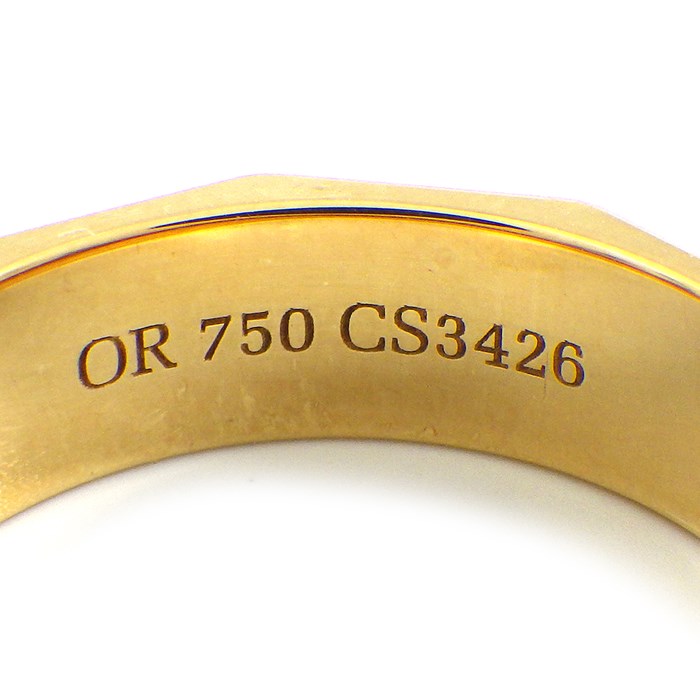 ブシュロン BOUCHERON リング ファセット ラージ K18YG 16号 / #56 【箱・保付き】 【中古】