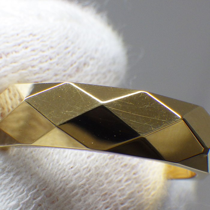 ブシュロン BOUCHERON リング ファセット ラージ K18YG 16号 / #56 【箱・保付き】 【中古】