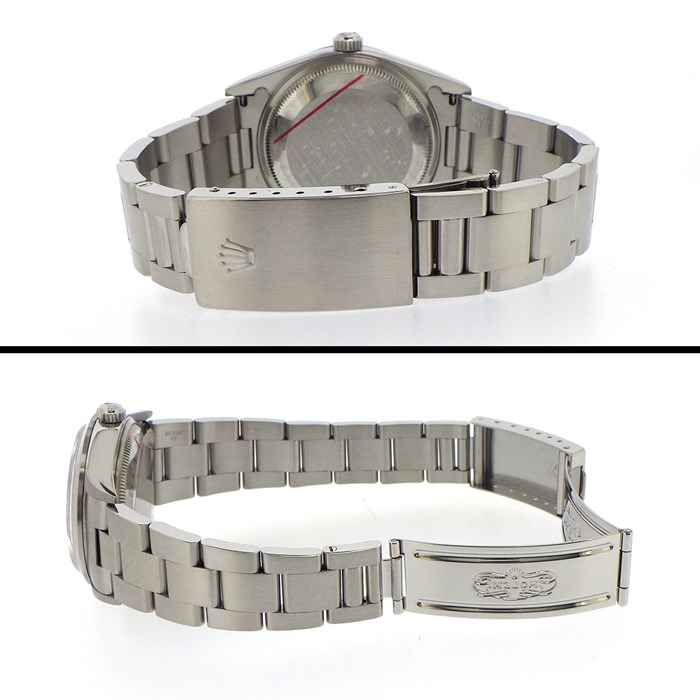 ロレックス Rolex 腕時計 オイスター パーペチュアル デイト 15200 X番 1991年製 ローマンインデックス カレンダー ホワイト 文字盤 SS 自動巻き 【箱・保付き】 【中古】