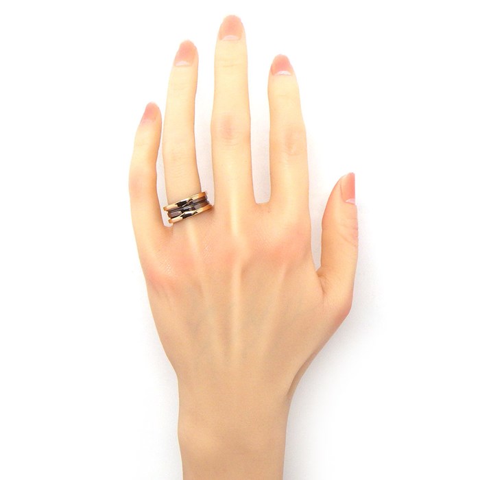 ブルガリ BVLGARI リング B-zero1 ビーゼロワン ROMA サーメット 2