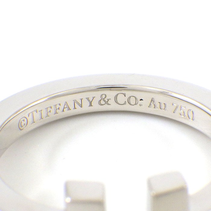 ティファニー Tiffany & Co. リング Tスクエア 60147110 K18WG 12号 【中古】