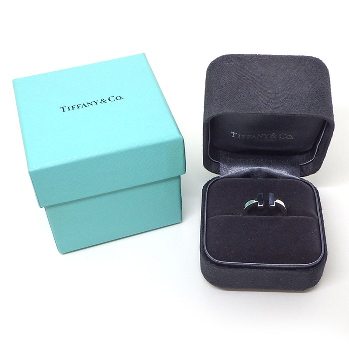 ティファニー Tiffany & Co. リング Tスクエア 60147110 K18WG 12号 【中古】