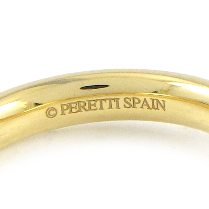 ティファニー Tiffany & Co. リング カーブド バンド ワイド 60016234 9ポイント ダイヤモンド 0.10ct K18YG 8号 【中古】