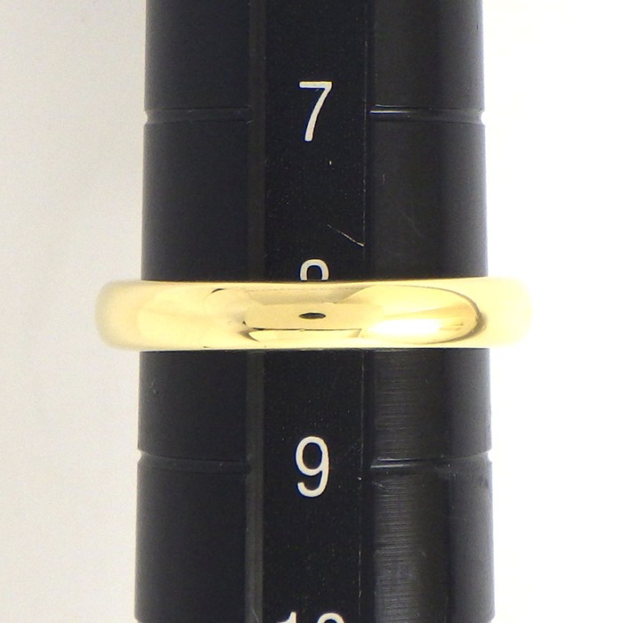 ティファニー Tiffany & Co. リング カーブド バンド ワイド 60016234 9ポイント ダイヤモンド 0.10ct K18YG 8号 【中古】