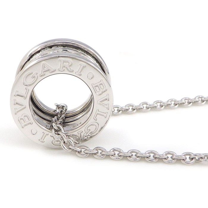 ブルガリ BVLGARI ネックレス B-zero1 ビーゼロワン ダイヤモンド K18WG 【中古】