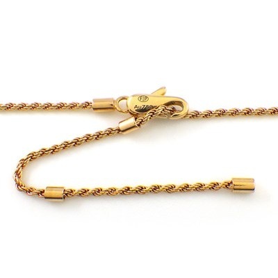 フレッド FRED ネックレス フォース10 ミディアム パヴェ ダイヤモンド K18PG 【中古】