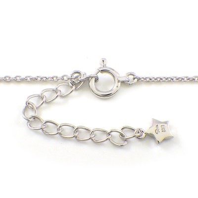 スタージュエリー STAR JEWELRY ネックレス スター モチーフ スウィング ドロップ バー ダイヤモンド 計0.09ct K18WG 【中古】