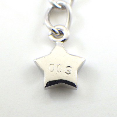 スタージュエリー STAR JEWELRY ネックレス スター モチーフ スウィング ドロップ バー ダイヤモンド 計0.09ct K18WG 【中古】