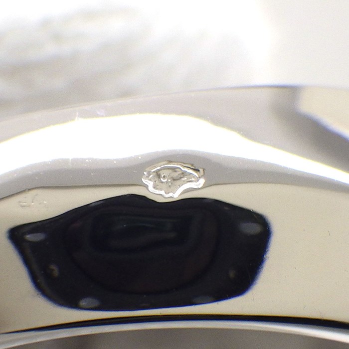 モーブッサン MAUBOUSSIN リング スクエア クロス ダイヤモンド K18WG 12.5号 / #53 【中古】