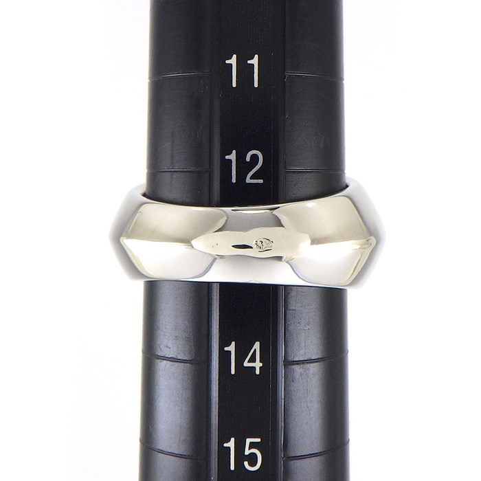 モーブッサン MAUBOUSSIN リング スクエア クロス ダイヤモンド K18WG 12.5号 / #53 【中古】