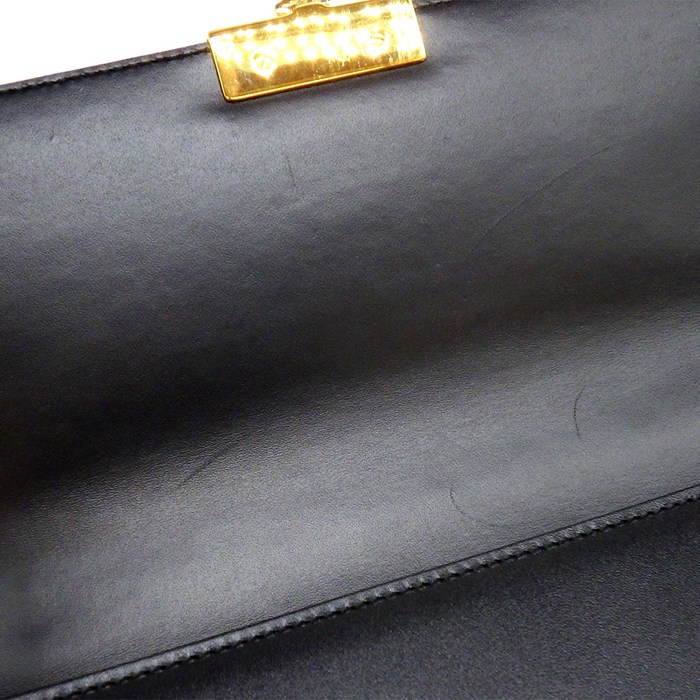 ディオール Dior ショルダーバッグ 30 モンテーニュ M9203UMOS_M911 ブラック ボックスカーフスキン ゴールド金具 【中古】