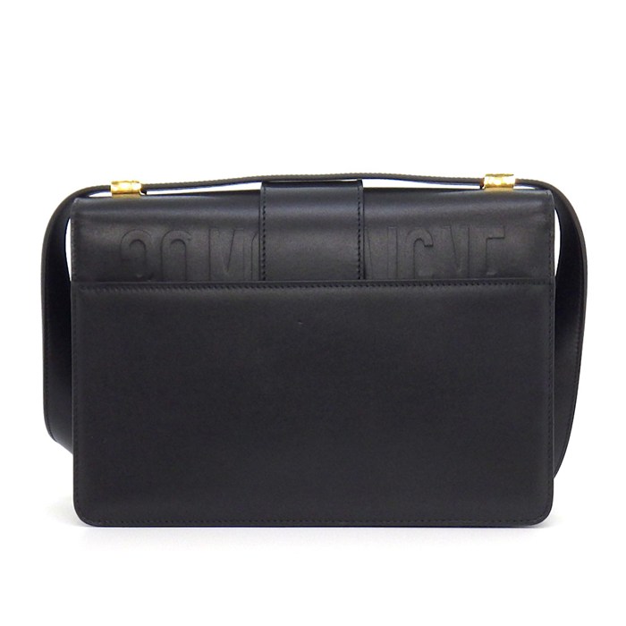 ディオール Dior ショルダーバッグ 30 モンテーニュ M9203UMOS_M911 ブラック ボックスカーフスキン ゴールド金具 【中古】