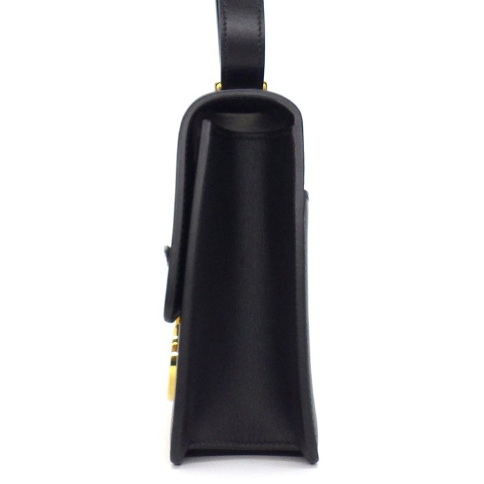 ディオール Dior ショルダーバッグ 30 モンテーニュ M9203UMOS_M911 ブラック ボックスカーフスキン ゴールド金具 【中古】