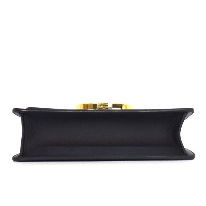 ディオール Dior ショルダーバッグ 30 モンテーニュ M9203UMOS_M911 ブラック ボックスカーフスキン ゴールド金具 【中古】